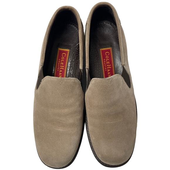 Cole Haan Country Stylish Suede Slip on Loafers, Tan, New cond., Ladies Size 7 - Picture 4 of 11